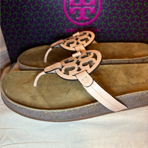 NIB Tory Burch Miller Cloud in Bright Peach - Picture 12 of 14